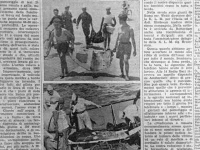 Attraverso quotidiani dell�epoca siamo riusciti a trovare foto e notizie pi� particolari della tragedia che si consum� nel mare barese il 23 giugno 1949. Qui le foto  raccontano dei soccorsi operati dalla Marina militare